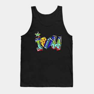 i heart love you sticker 123 Tank Top